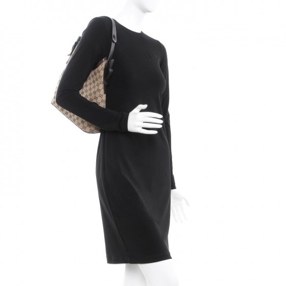 Authentic Gucci - GG Monogram Hobo Brown - Vintage Shoulder - Picture 2 of 13